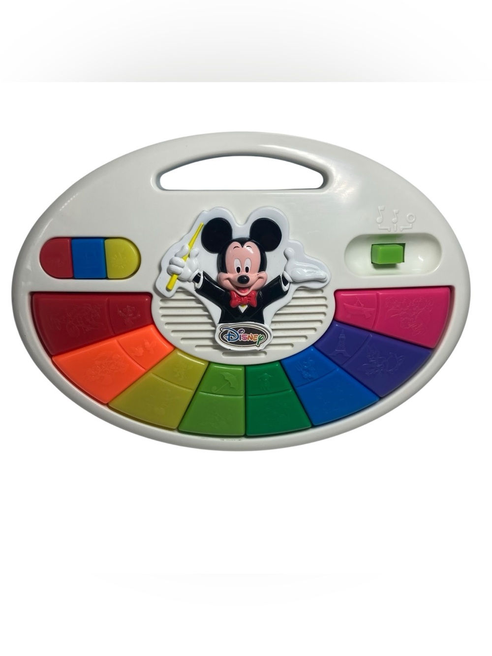 VTG Mattel Disney Mickey Mouse Follow The Lights Songs Keyboard Toy 1995 WORKS